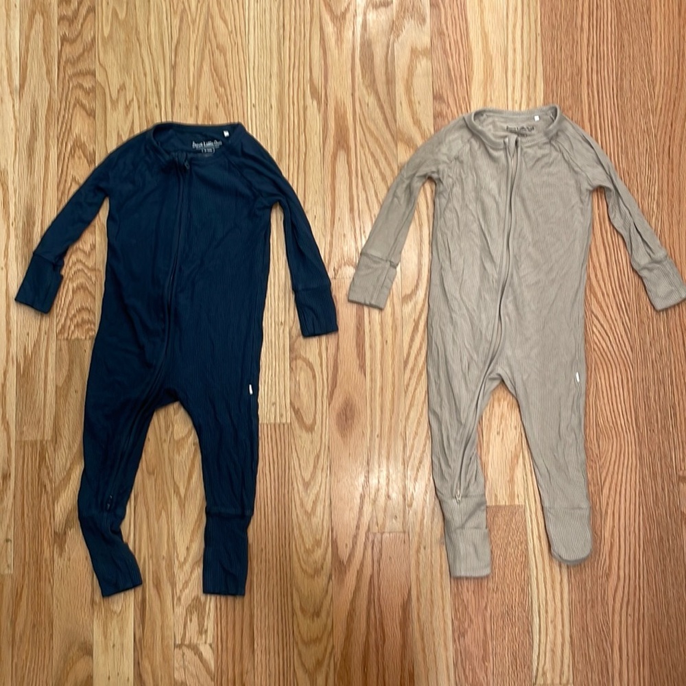 Two Bamboo / Viscose Ribbed Onesies by Brave Little Ones
